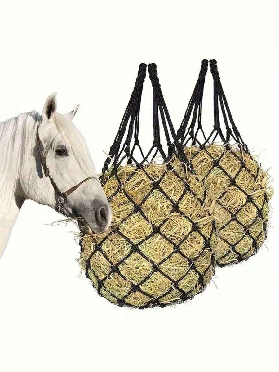Hanging Hay Feeding Bags Help Control Feeding Speed And Reduce Feed Waste, Suitable For Horses, Goats, Sheep, As Well As Stables, Barns, Farms, Ranches, And Outdoor Environments - Multicolor - View 1