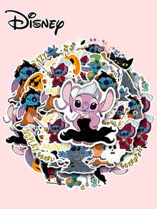 50pcs Highly Attractive Stitch & Angel Decorative Sticker Collection, Multiple Pattern Options, Luggage, Water Bottle, Computer, Planner Decoration, Birthday Gift, Home & Office Decor, Fun Creative Stickers, Designs, Water Bottle, Luggage, Planner, Computer Decals, Birthday Party Favor, Home & Office Accessories - Multicolor - View 6