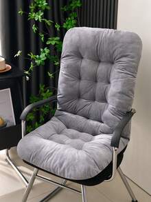 Thickened Backrest Bench Cushion, One-Piece Office Recliner Rocking Chair Seat Pad, Autumn/Winter Warm Thickened Bench Pad, Home Seat Cushion, Holiday, Cyber Monday, Christmas Gift, Halloween, Christmas - Multicolor - View 17