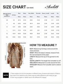 Acelitt Vestido suéter de mujer de color caqui liso con patrón de textura de punto, hombros caídos y corte oversize, recomendado reducir una talla, casual para otoño/invierno - Caqui - Ver 5