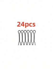 2/4/6/10pcs / 12pcs / 24pcs Seamless Minimalist Hair Clips, High Crown Essential, Invisible Hair Buckle, Create Princess Hairstyle, Suitable For Backcombing Bangs, Organizing Loose Hair, Voluminous Styling Hair Clip, Ideal For Daily Commute, Work, Date, Party - Black - View 8
