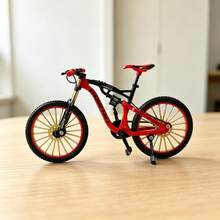 1:8 Scale Mountain Bike Toy DS Die-Cast Mini Finger Bicycle Model Desktop Decoration DH Alloy Bicycle Cake Crafts Action Figure Toy - Multicolor - View 2