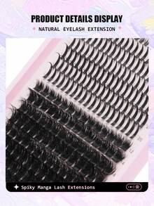 312pcs DIY Single Cluster False Eyelashes Set, D-Curl Lash Extension Kit, 3 Styles Voluminous Fluffy Cat Eye False Lashes, Waterproof Lightweight Single Cluster Eyelashes, Suitable For Daily Makeup, Party, Travel And More Occasions - DD - View 5