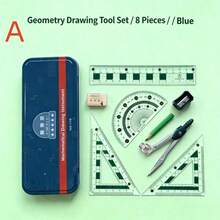 Ruler, Compass, Pencil Set, Geometry, Math, Drawing Stationery, Math, Boys Girls Gift, Office Stationery Set, School Supplies, Back To School - Sets - View 8
