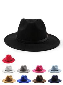1pc Y2K Style Faux Fur Brim Coffee Color Sun Hat, Suitable For Outdoor Sports, Sun Protection, Daily Commute,Festival,Travel - Solid Color - View 13