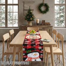 Satu Set Bendera Meja Panjang Motif Kepingan Salju Natal Cetak Datar 2D, Dekorasi Meja Makan Persegi Panjang, Cocok untuk Dapur, Rumah, Pertemuan Liburan, Dekorasi Pesta Makan Malam, Cetak Datar 2D - 16 - View 9