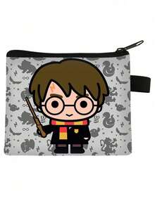 Warner Bros 1pc Harry Potter Dobby Cartoon Short Wallet, Creative Cute Storage Coin Purse Card Holder Bag, Anime Data Cable Accessory Key Holder Earphone Case, Purse, Christmas Party Small Gift Party Costume Accessory, Perfect Halloween Birthday Holiday Party Graduation Gift For Best Friend - Multicolor - View 5