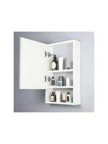 Armário para Banheiro Lavabo Nilo Branco 34cm - Branco - Visão 2