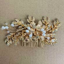 1pc Shiny Elegant Party Zinc Alloy Hair Comb Bridal Wedding Hair Accessory All Seasons - Color - View 13