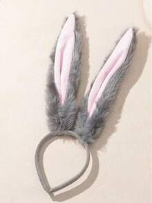 Pure Desire Style Sexy Bunny Ears Cosplay Halloween Headband - Grey - View 1