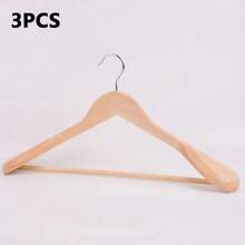Wide Shoulder Wooden Hanger With 360° Rotating Metal Hook, Suitable For Organizing And Storing Suits, Shirts, Dresses, Coats, Creating A Comfortable, Tidy And Cozy Home Atmosphere, Ideal For Autumn/Winter Storage - Multicolor - View 18