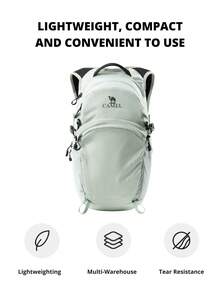 CAMEL CROWN Tas Ransel Lipat Kapasitas Besar untuk Perjalanan, Tas Penyimpanan Perlengkapan Olahraga untuk Perjalanan Singkat - Menyambut Warna Hijau Musim Semi - View 5