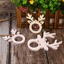 Cetakan Silikon Pemegang Hiasan Rusa Natal, Cetakan Kerajinan Resin Epoksi & Plaster DIY untuk Ornamen Gantung Pohon Natal & Dekorasi Hadiah Liburan - Cetakan rusa kutub - View 8