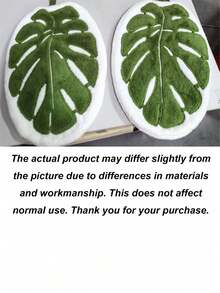 1/2pcs Reusable Tropical Leaf Hand Towels,Easy To Clean,Super Absorbent, Soft Fluffy,Hook Design,Suitable For Bathroom Kitchen Quick Drying Towels,Fashion Placemats,Sink Decoration,Autumn Home Decor And Accessories,Kitchen Essentials,Christmas Gifts - Multicolor - View 5