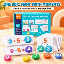 Math Activity Cards With Number Discs, Addition And Subtraction Game, Number Bonds Learning Set For Kids Ages 6+ - Math Addition and Subtraction Cards - View 9
