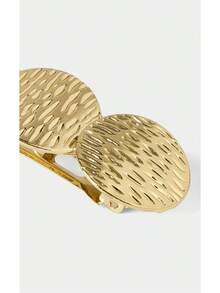 Noxbound Metal Niche Design Spring Hair Clip For Women 2026 New High-End Straight Bar Side Clip For Side Hair And Flyaways - Gold - View 3