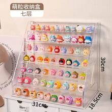 1pc Acrylic Mini Figure Display Stand, Transparent Desktop Storage Rack, Suitable For Anime Figures, Cards, Badges, Brooches, Collectibles, Suitable For Bedroom Decor, Bathroom Decor, Living Room Desktop Storage, Vanity Makeup Storage, Bathroom - Transparent - View 8