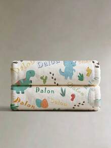 1pc Customized Name Blanket, Personalized Bed Blanket, Jungle Dinosaur, Animal Personalized Blanket, Tropical Jungle, Can Print Name, Personalized Blanket, Cute Blanket, Comfortable Blanket, Home Gift, Birthday Gift, Christmas Gift, Personalized Gift, Gift For Son/Daughter, Gift For Friend - Style 2 - View 6