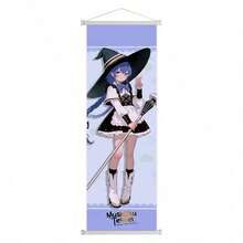 1pc Fantasy Character Wall Scroll, Vertical Hanging Art Poster With Detailed Illustration, Lightweight Decorative Wall Tapestry For Bedroom, Study, Gaming Room & Home Decor, Random Style - Multicolor - View 16