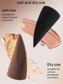 3/5pcs,Multi-Functional Makeup Sponge,Dry And Wet Dual-Use Foundation Puff,Super Soft Makeup Sponge Set,Multi-Functional Facial Makeup Sponge Suitable For Liquid Foundation,Concealer,Powder And Other Daily Beauty,Foundation Sponge,Liquid,Cream And Powder Flawless,Suitable For All Skin Types. - Multicolor - View 5