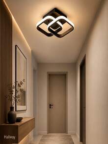 White Square LED Ceiling Light, Recessed Flat LED Panel Light, Minimalist Indoor Lighting Fixture, Acrylic And Aluminum Alloy Shell, Easy Installation, Long-Lasting Brightness, Suitable For Hallway, Bedroom, Living Room, Kitchen, Office - 1PC - View 9