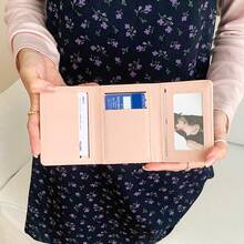 Cute Student Short Trifold Wallet - Multicolor - View 7