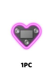 YAIUZGOO Solar Powered & USB Rechargeable Heart-Shaped Car Ambient Light, LED Rear Window Decorative Lamp With Vacuum Suction Mount, Soft Glow Car Interior Accent Light, 4 Colors Available For Sedan SUV Truck - A - View 13