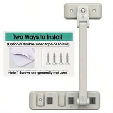 High Rise Child Protection And Anti Falling Artifact Window Safety Lock, Baby Sliding Window Limit Fastener Anti Opening Latch, Baby Safety Window Lock, Window Safety Lock For Kids, Easy To Install - A - View 7