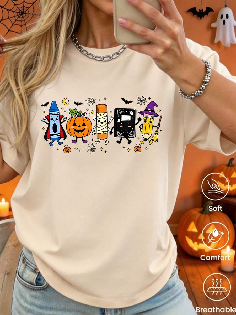 Women T-Shirts - Apricot - View 1