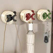 1pc Strong Adhesive Hook Fixator No-Drill Kitchen Outlet Plug Suction Cup Wall Mount Power Socket Holder - View 3