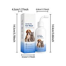 Pet Ear Cleaning Solution For Cats And Dogs, Gentle And Comfortable Ear Cleanser To Remove Ear Wax And Odor, Daily Care - Blue and White - View 11