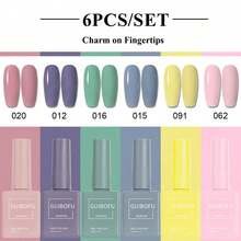 Set Kutek Gel 6 Warna dengan Botol yang Sesuai Warna, Cocok untuk Manikur Wanita di Musim Semi, Gugur, Dingin, dan Musim Panas, Manikur DIY di Rumah, Penataan Manikur Sehari-hari, Set Gel Warna-warni untuk Penggunaan Pribadi, Manikur di Rumah dan Desain Manikur Musiman - MultiWarna - View 75