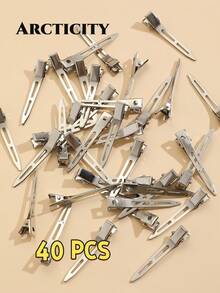 Arcticity 100pcs 5.5cm Fluffy Hair Root Clips, Designed For Hair Salons, High Quality. DIY Hair Styling Tool, Easily Create Voluminous Hair Roots, Add Hair Texture, Perfect Choice For Hair Styling - Silver - View 9