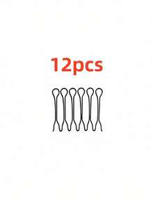2/4/6/10pcs / 12pcs / 24pcs Seamless Minimalist Hair Clips, High Crown Essential, Invisible Hair Buckle, Create Princess Hairstyle, Suitable For Backcombing Bangs, Organizing Loose Hair, Voluminous Styling Hair Clip, Ideal For Daily Commute, Work, Date, Party - Black - View 11