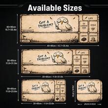 1 buah Alas Meja Gaming Bergaya Kertas Retro Motif Kartun Hewan, Pelindung Meja Serbaguna, Alas Mouse Desktop Besar untuk Gamer & Kantor, Ukuran S/M/L/XL - View 7
