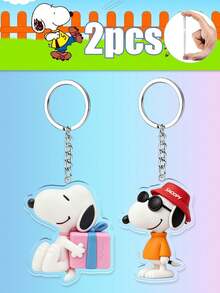 MASSDI Cartoon Heart Floral Acrylic Key Charm, Lightweight Portable Bag Accessory, Precision Die-Cut Wavy Outline Craft, Glossy Transparent Surface, Durable Metal Keyring, Soft Romantic Fashion Ornament - Keychain - View 9