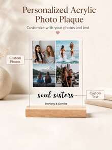 Plakat Musik Kustom, Bingkai Foto Pasangan yang Dipersonalisasi, Plakat Lagu Musik Akrilik, Bingkai Foto Kayu sebagai Hadiah, Cocok untuk Pacar Perempuan, Pacar Laki-laki, Ulang Tahun Pernikahan, Ulang Tahun, dengan Kode QR - MultiWarna - View 3