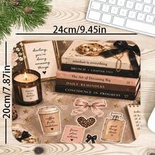 1pc Vintage Decor Desk Mat, Multi-Use Vanity Table Protector, Nail Art Mat, Large Desktop Mouse Pad For Women Bedroom & Office, S/M/L/XL - View 8