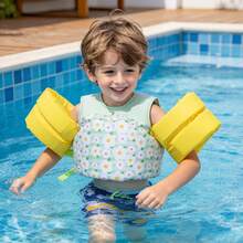 Children's Buoyancy Vest With Buoyancy Arm Wings, Cute Cartoon Print Children's Floating Vest, Suitable For Beach, Pool And Water Sports - Multicolor - View 2