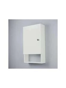 Armário para Banheiro Lavabo Nilo Branco 34cm - Branco - Visão 3
