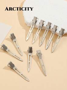 Arcticity 100pcs 5.5cm Fluffy Hair Root Clips, Designed For Hair Salons, High Quality. DIY Hair Styling Tool, Easily Create Voluminous Hair Roots, Add Hair Texture, Perfect Choice For Hair Styling - Silver - View 6