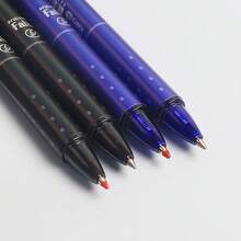 24pcs Retractable Erasable Gel Pens, 0.5mm Fine Tip Replaceable Refill Writing Pens, Built-In Eraser, Smooth Ink Pens, Suitable For Students, School, Office, Homework, Notes, Journal, Planning And Drawing, [Black/Blue Ink] - Sets - View 5