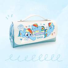 1pc My Little Pony Pencil Case Set, Ins Style Large Capacity Colorful Aesthetic Pencil Pouch, Cute Stationery Storage Bag, Pencil Box, Back To School Gift For Students And Teenagers - A - View 13