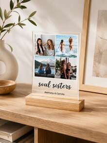 Plakat Musik Kustom, Bingkai Foto Pasangan yang Dipersonalisasi, Plakat Lagu Musik Akrilik, Bingkai Foto Kayu sebagai Hadiah, Cocok untuk Pacar Perempuan, Pacar Laki-laki, Ulang Tahun Pernikahan, Ulang Tahun, dengan Kode QR - MultiWarna - View 6