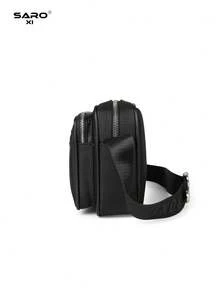1pc Men's Crossbody Bag Side Pocket Bag Shoulder Bag Square Bag Small Pouch Multi-Functional Suitable For Commuting Oxford Cloth Casual Bag Minimalist Style Black Bag Phone Bag Gift For Men Pouch Bag - Multicolor - View 8