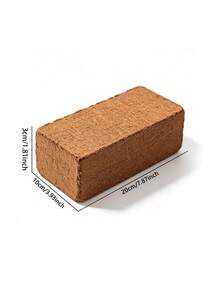 2pcs/Pack Desalted Sterile Coconut Coir Bricks, Universal Nutrient Potted Soil, Suitable For Balcony Vegetable Planting, Rose And Flower Potted Gardening Substrate - Plant Nutrient Soil - View 7