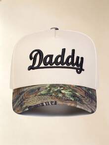 1pc Unisex" Daddy "Embroidery Baseball Cap, Adjustable Design, Sun Protection Hat Suitable For Hiking, Mountaineering, Travel , Outdoor Activities - Multicolor - View 11