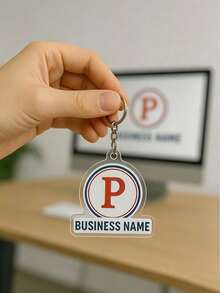 Gift For Her/Him Wholesale Customized Logo Keychain Bulk Acrylic Key Ring Suitable For Business, Events And Promotions Christmas, Halloween - Multicolor - View 8