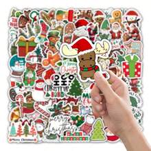 somoving 100pcs Christmas Stickers Decoration For Refrigerator, Phone Case, Water Cup, Scene Arrangement, PVC Waterproof Stickers, Suitable As Birthday Gift, Party Gift, Christmas Decoration - Multicolor - View 1