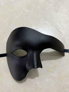 1 Pc Classic Single-Sided Mask - Halloween Carnival Party Performance Props - Halloween/Christmas Gift Accessory, A Gift For Friends - Multicolor - View 8